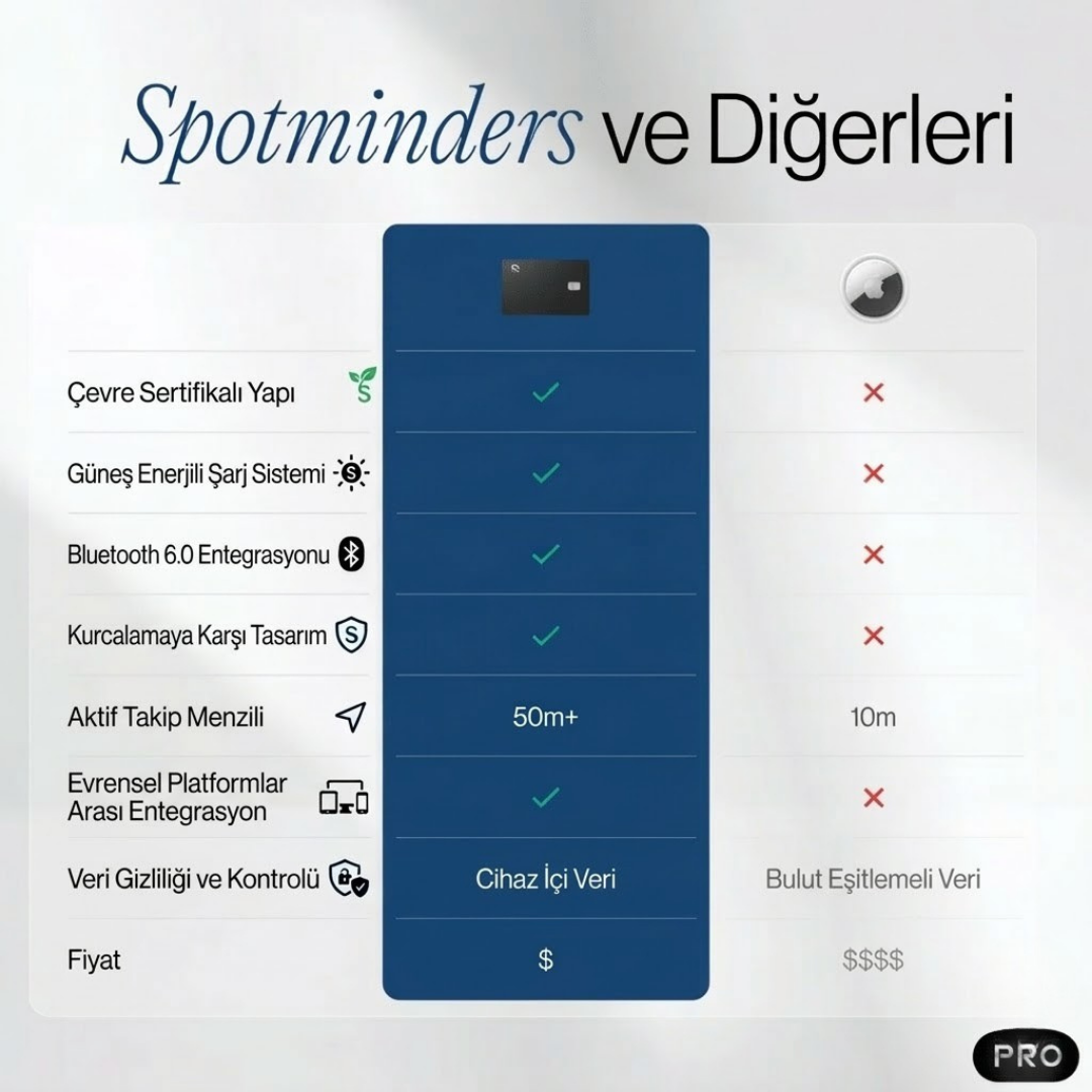 SPOTMINDERS Takip Kartı PRO